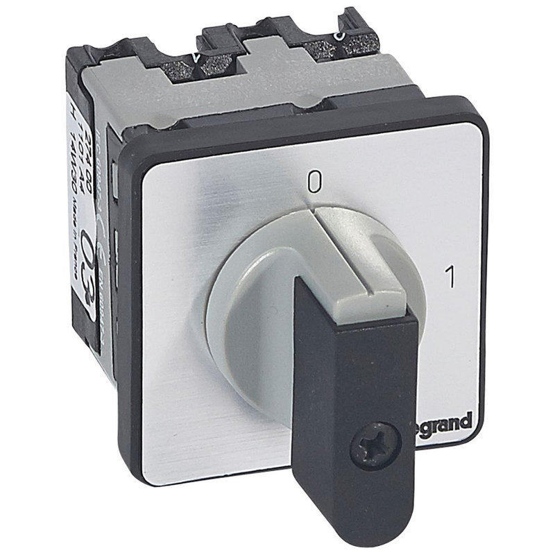 Legrand 027400 - Commutateur à cames inter marche/arrêt PR12 -1P 1 contact fixation vis sur porte