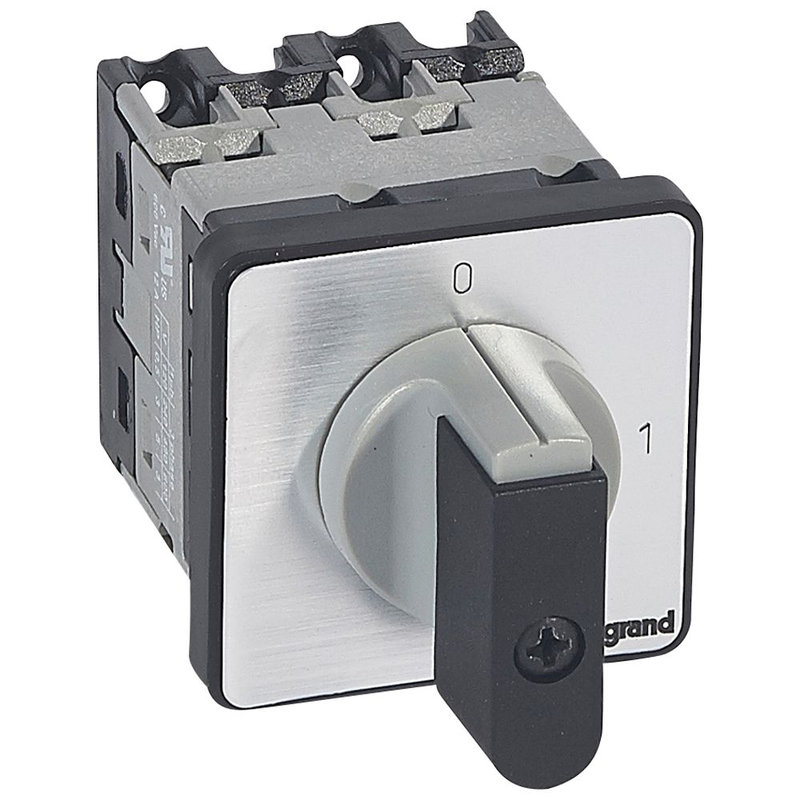Legrand 027402 - Commutateur à cames inter marche/arrêt PR12 3P 3 contacts fixation vis sur porte