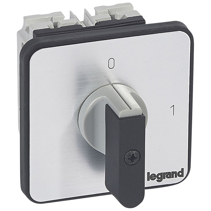 Legrand 027416 - Commutateur à cames inter marche/arrêt PR26 2P 2 contacts fixation vis sur porte