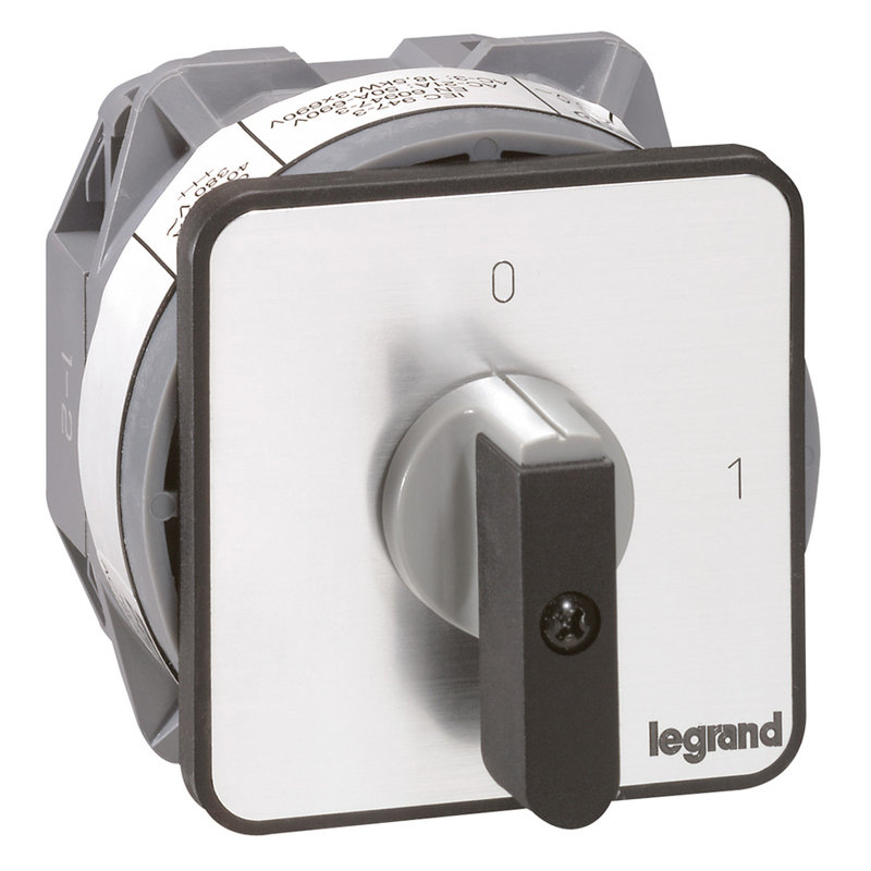 Legrand 027421 - Commutateur à cames inter marche/arrêt PR40 2P 2 contacts fixation vis sur porte