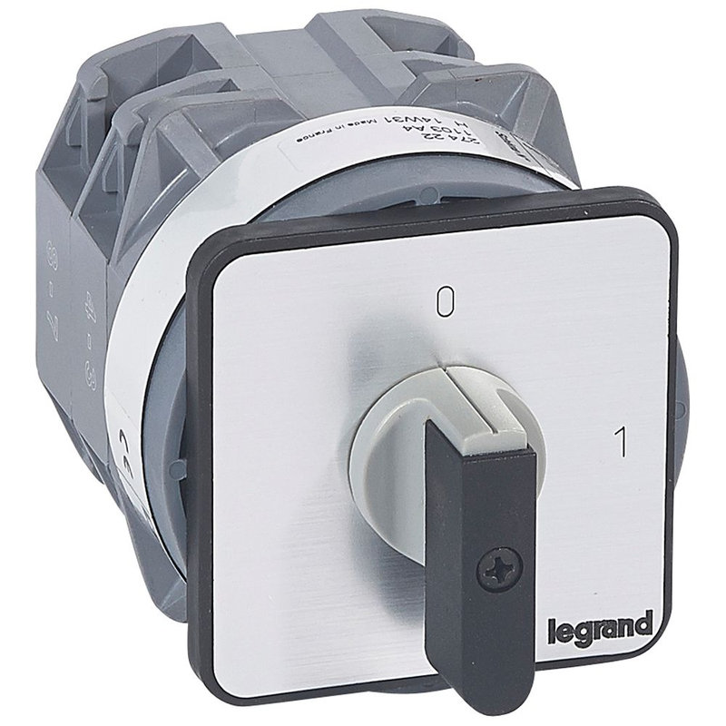 Legrand 027422 - Commutateur à cames inter marche/arrêt PR40 3P 3 contacts fixation vis sur porte