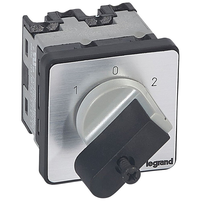 Legrand 027430 - Commutateur - inverseur avec arrêt 45° - PR 12 - 1P - 2 contacts - fixation vis