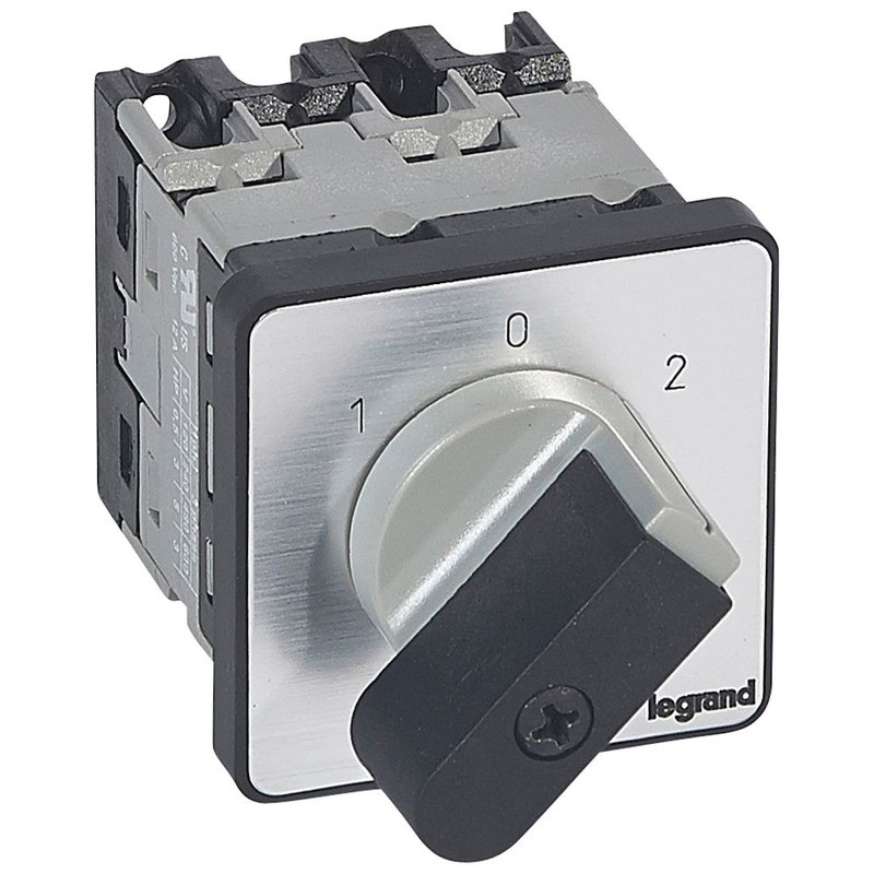 Legrand 027431 - Commutateur - inverseur avec arrêt 45° - PR 12 - 2P - 4 contacts - fixation vis