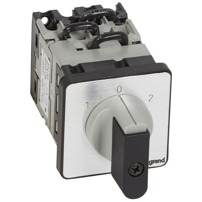 Legrand 027432 - Commutateur - inverseur avec arrêt 45° - PR 12 - 3P - 6 contacts - fixation vis