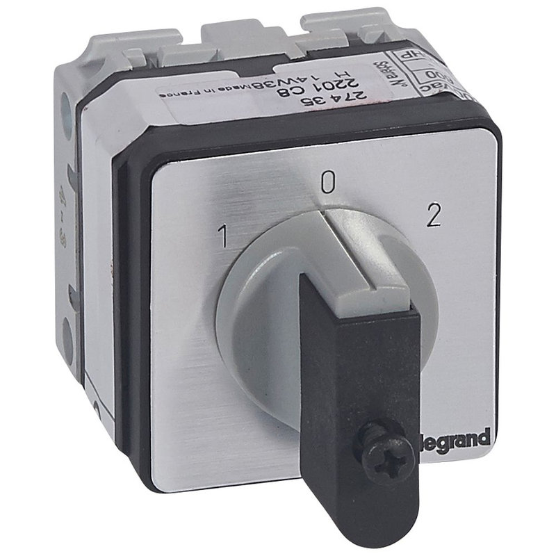 Legrand 027435 - Commutateur - inverseur avec arrêt 45° - PR 17 - 1P - 2 contacts - fixation vis
