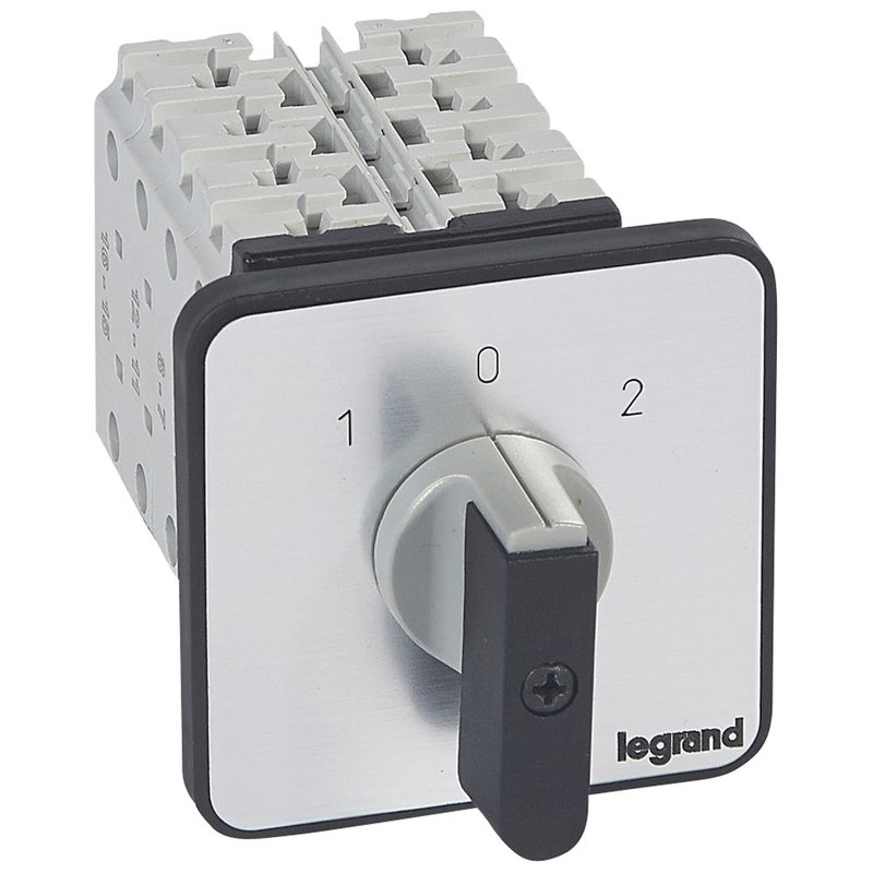 Legrand 027448 - Commutateur - inverseur avec arrêt 45° - PR 26 - 4P - 8 contacts - fixation vis