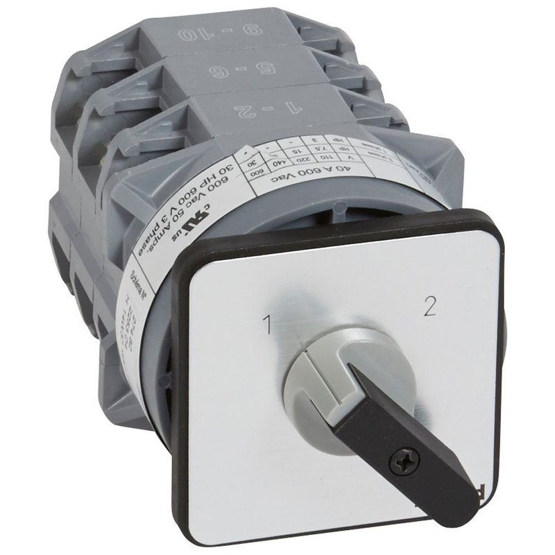Legrand 027482 - Commutateur - inverseur sans arrêt - PR 40 - 3P - 6 contacts - fixation vis