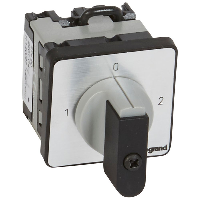 Legrand 027490 - Commutateur - inverseur avec arrêt 90°- PR 12 - 1P - 2 contacts - fixation vis