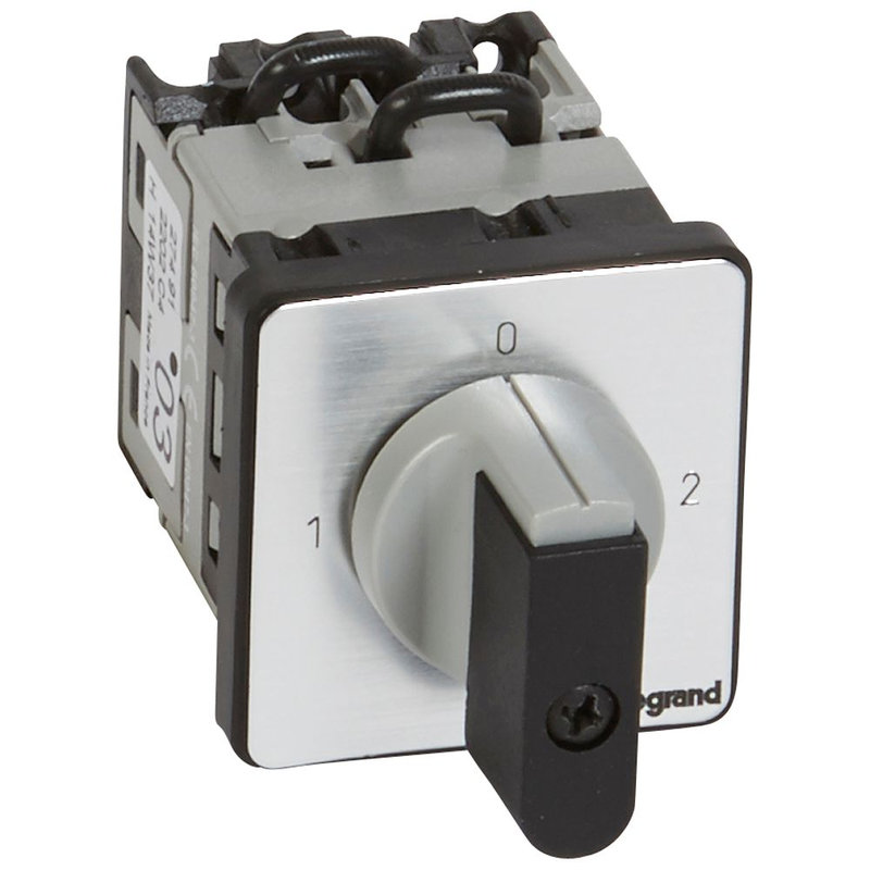 Legrand 027491 - Commutateur - inverseur avec arrêt 90°- PR 12 - 2P - 4 contacts - fixation vis