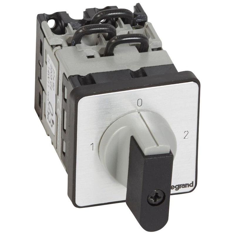 Legrand 027492 - Commutateur - inverseur avec arrêt 90°- PR 12 - 3P - 6 contacts - fixation vis