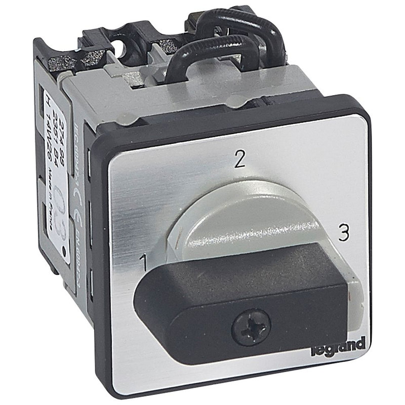 Legrand 027498 - Commutateur 3 directions sans arrêt - PR 12 - 1P - 3 contacts - fixation vis