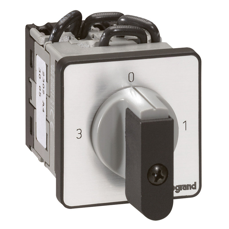 Legrand 027503 - Commutateur 3 directions avec arrêt - PR 12 - 2P - 6 contacts - fixation vis