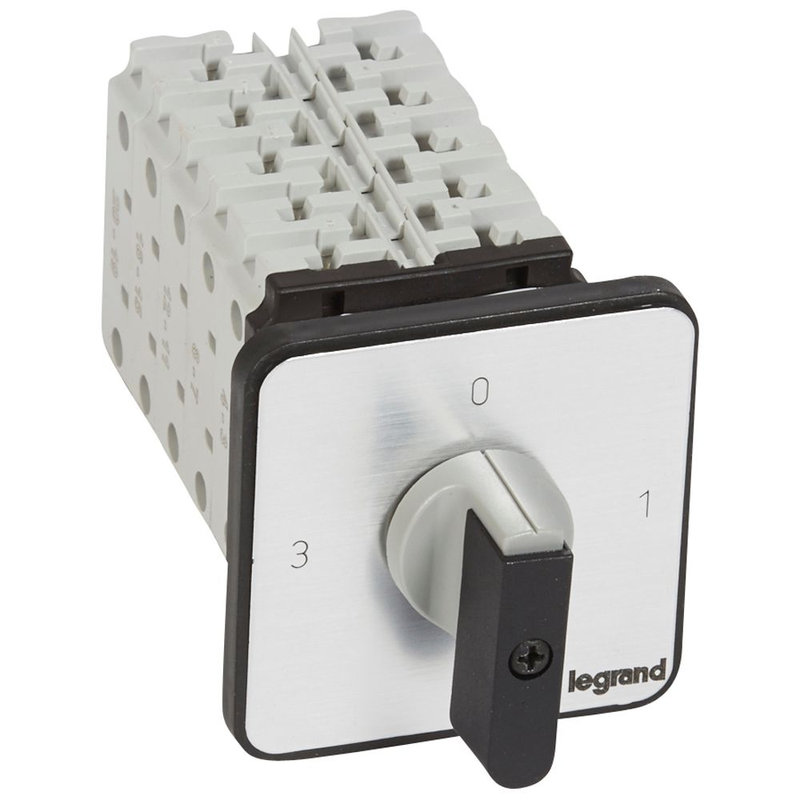 Legrand 027505 - Commutateur 3 directions avec arrêt - PR 26 - 3P - 9 contacts - fixation vis