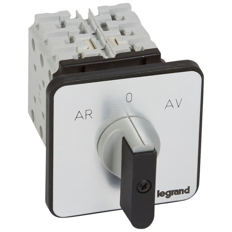 Legrand 027522 - Commutateur moteur 3P - inverseur 1 vitesse - PR 26 - 5 contacts - fixation vis