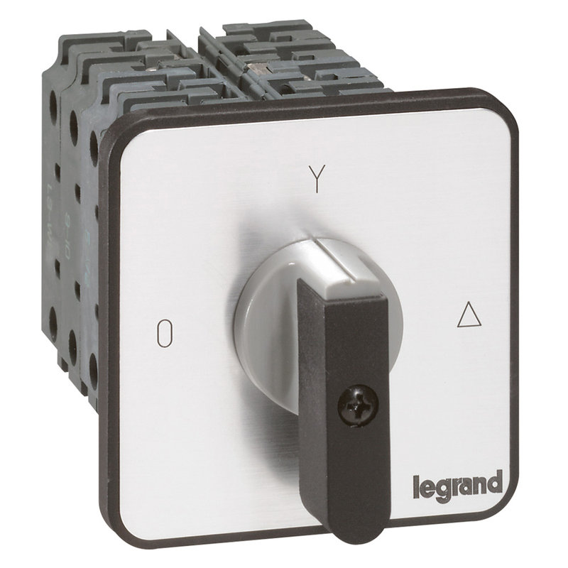 Legrand 027523 - Commutateur moteur 3P - démarreur 1 vitesse - PR 26 - 8 contacts - fixation vis