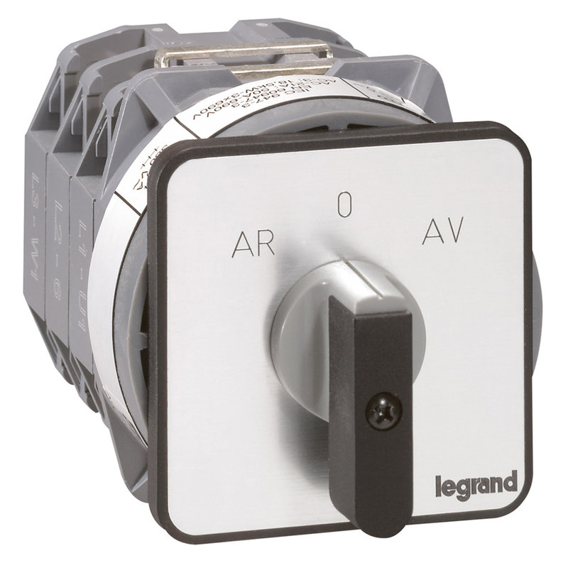 Legrand 027526 - Commutateur moteur 3P - inverseur 1 vitesse - PR 40 - 5 contacts - fixation vis