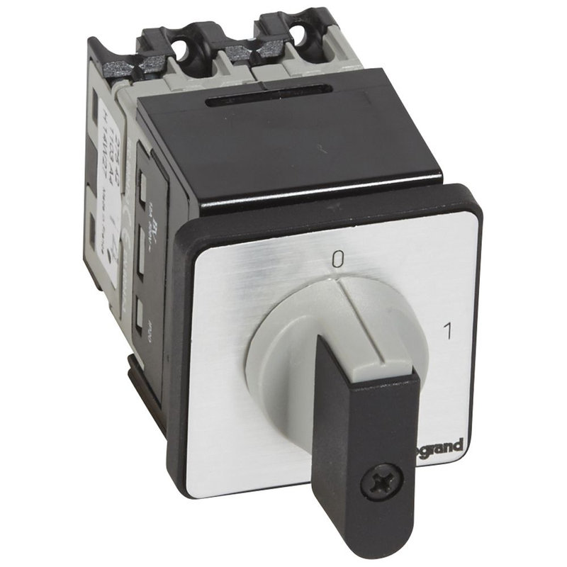 Legrand 027542 - Commutateur à cames inter marche/arrêt PR12 -3P fixation centrale Ø22 sur porte