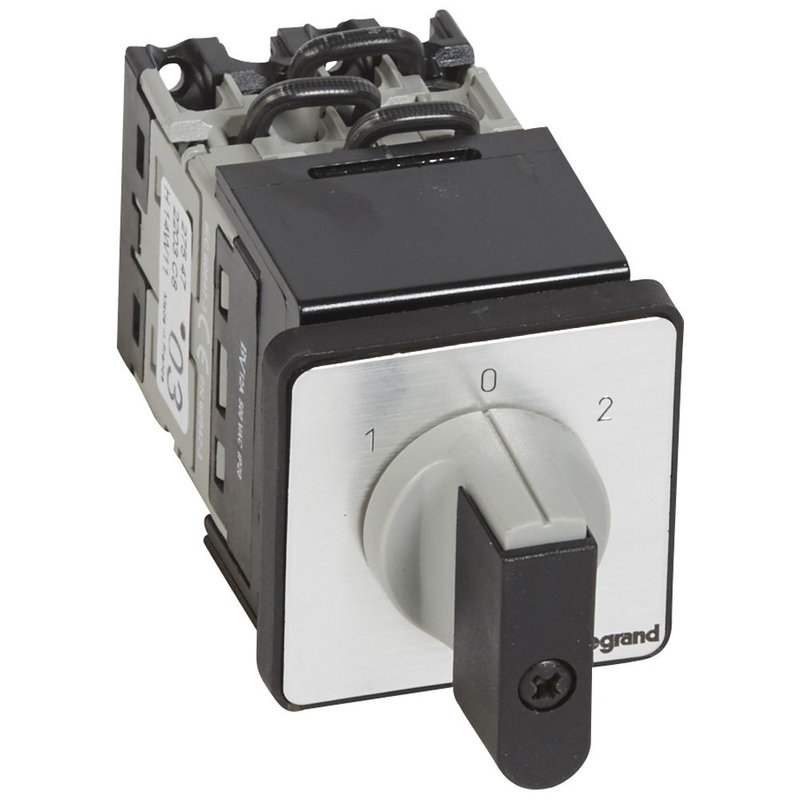 Legrand 027547 - Commutateur - inverseur avec arrêt - manette - PR 12 - 3P - fixation Ø22