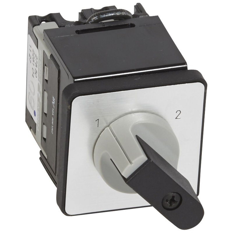 Legrand 027550 - Commutateur à cames inverseur sans arrêt PR12 1P fixation centrale Ø22 sur porte