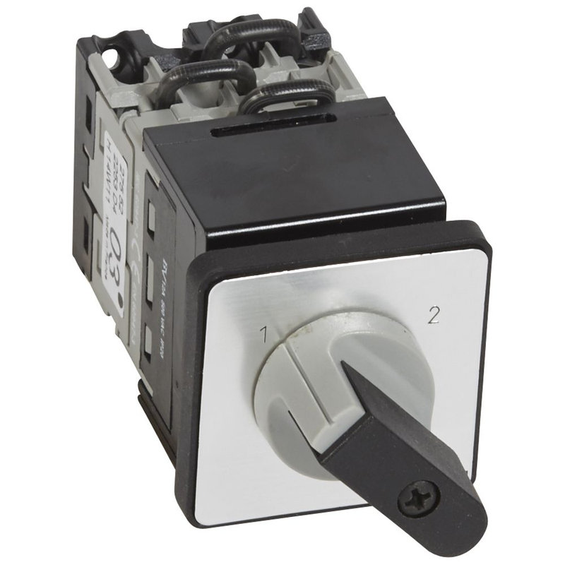 Legrand 027552 - Commutateur à cames inverseur sans arrêt PR12 3P fixation centrale Ø22 sur porte