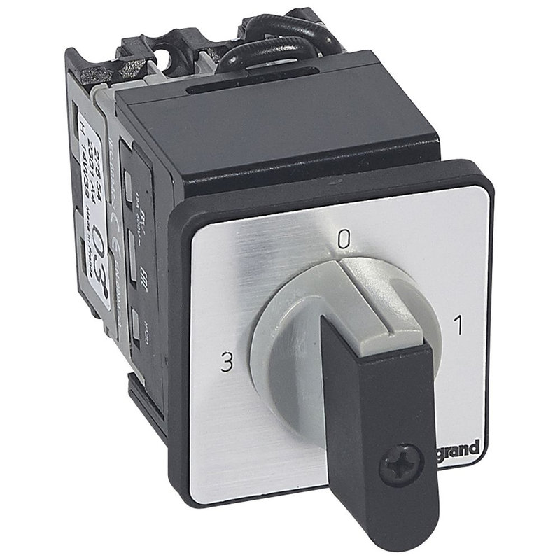 Legrand 027554 - Commutateur 3 directions avec arrêt - manette - PR 12 - 1P - fix Ø22