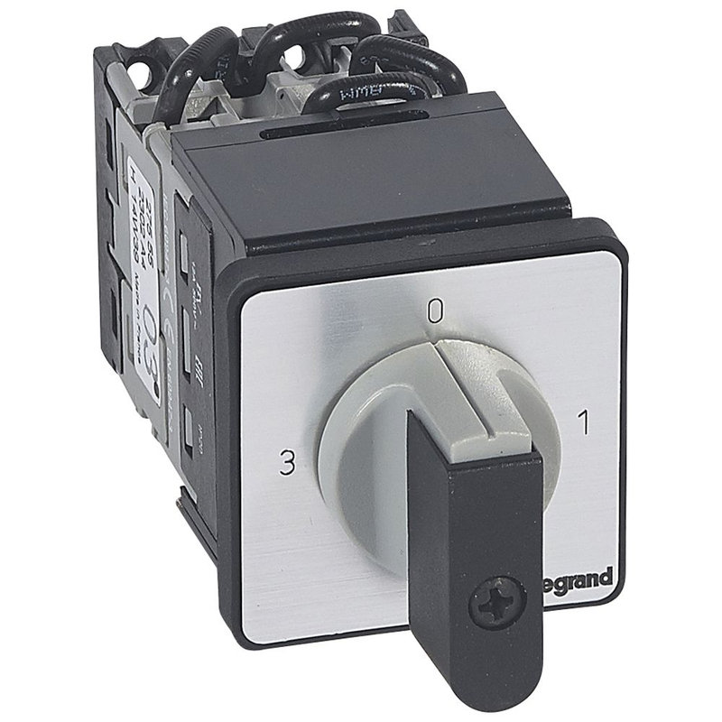 Legrand 027555 - Commutateur 3 directions avec arrêt - manette - PR 12 - 2P - fix Ø22