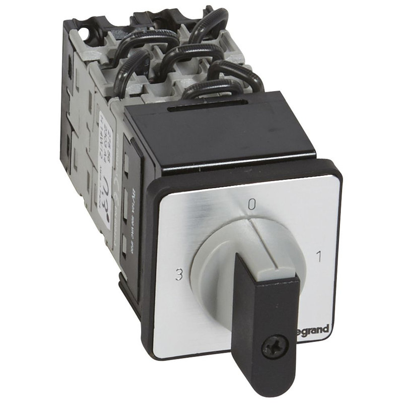 Legrand 027556 - Commutateur 3 directions avec arrêt - manette - PR 12 - 3P - fix Ø22