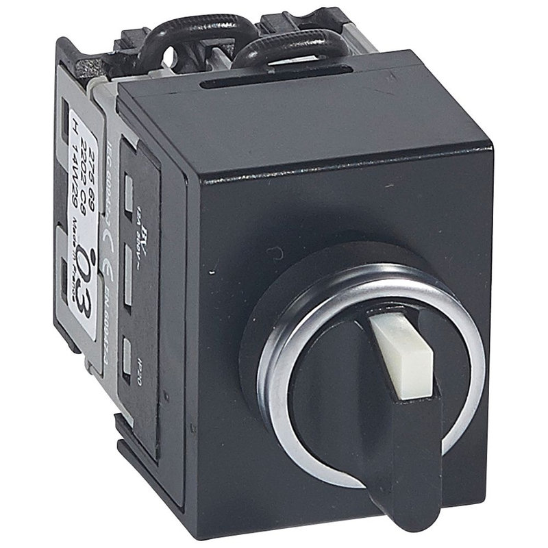 Legrand 027569 - Commutateur à cames - inverseur avec arrêt - tête de commande à manette - 2P