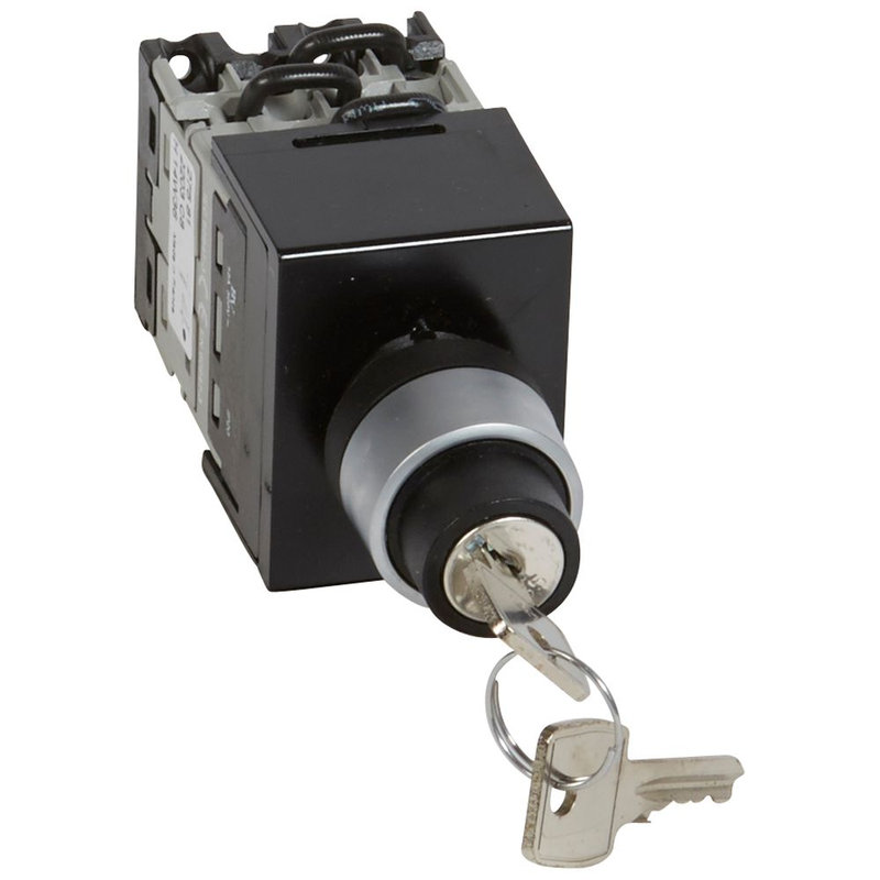 Legrand 027581 - Commutateur à cames - inverseur avec arrêt - tête de commande à clé - 3P