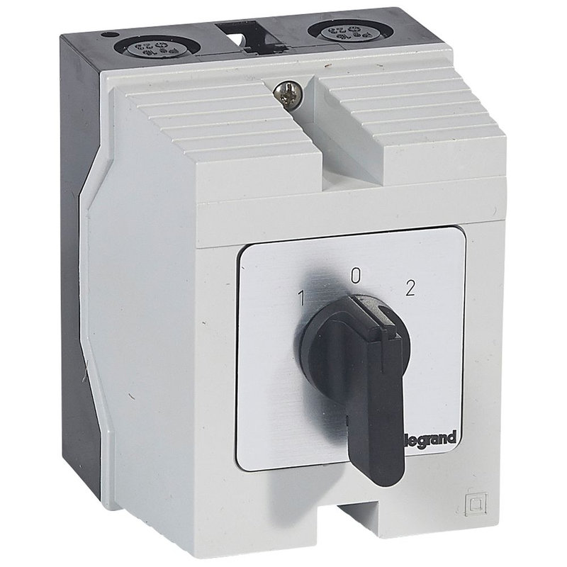 Legrand 027728 - Commutateur à cames inverseur - arrêt 45° PR12 -4P -8 contacts -boîtier 96x120mm
