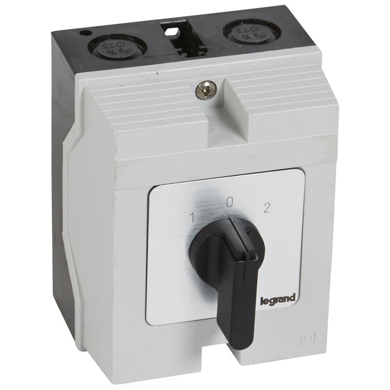 Legrand 027731 - Commutateur à cames inverseur - arrêt 45° PR17 -2P -4 contacts -boîtier 96x120mm