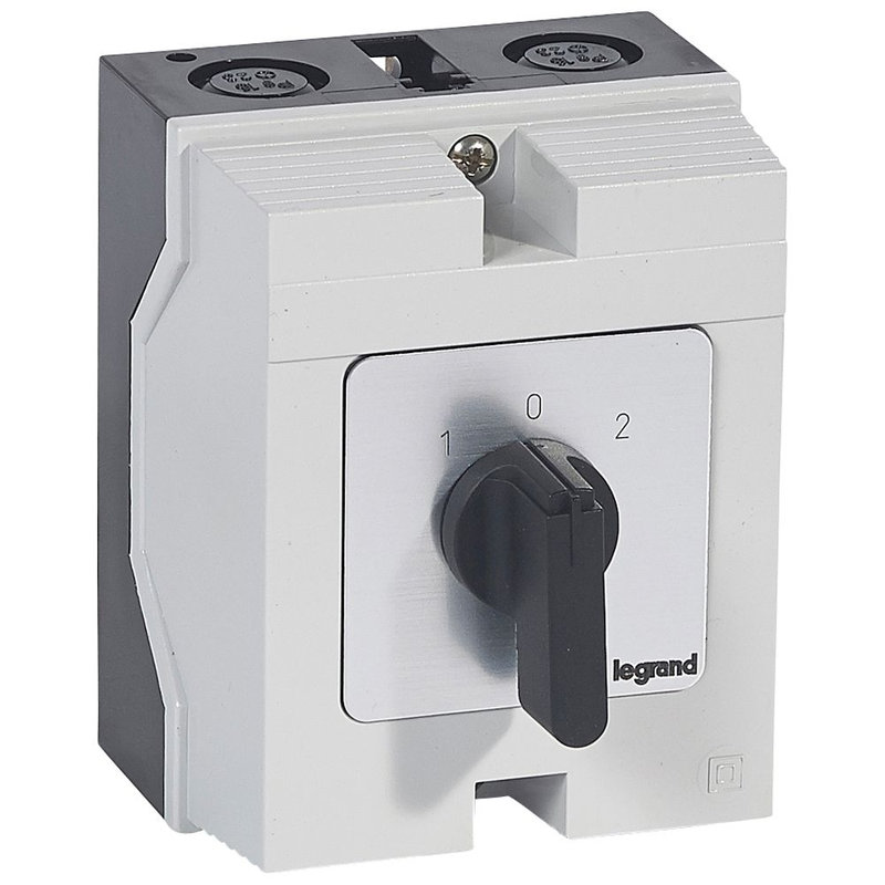 Legrand 027736 - Commutateur à cames inverseur - arrêt 45° PR21 -2P -4 contacts -boîtier 96x120mm