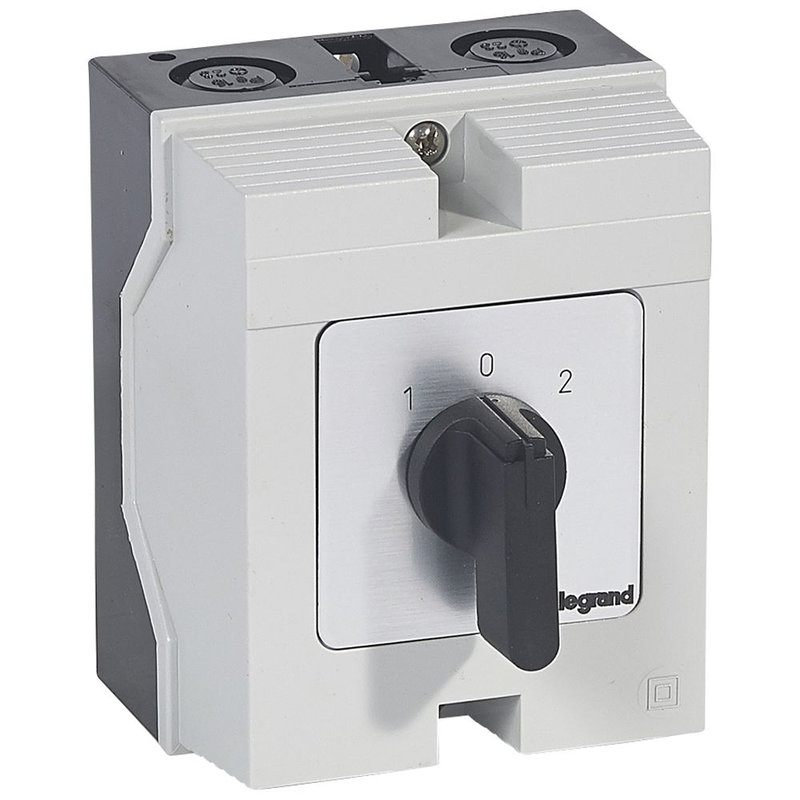 Legrand 027741 - Commutateur à cames inverseur - arrêt 45° PR26 2P 4 contacts - boîtier 96x120mm