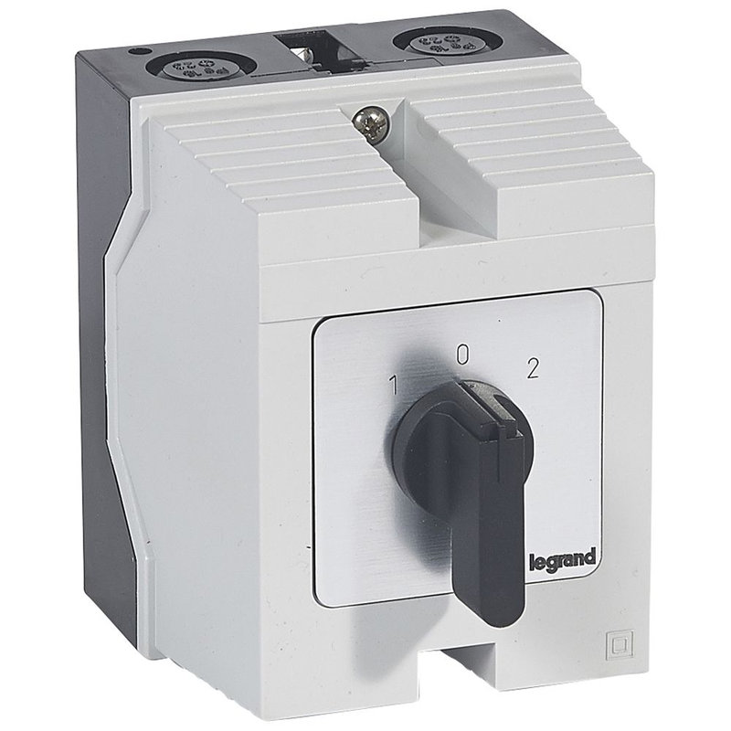 Legrand 027743 - Commutateur à cames inverseur - arrêt 45° PR26 4P 8 contacts - boîtier 96x120mm