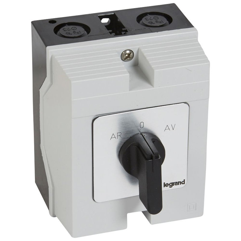 Legrand 027778 - Commutateur moteur triphasé - inverseur 1 vitesse - PR 21 - 5 contacts - boîtier