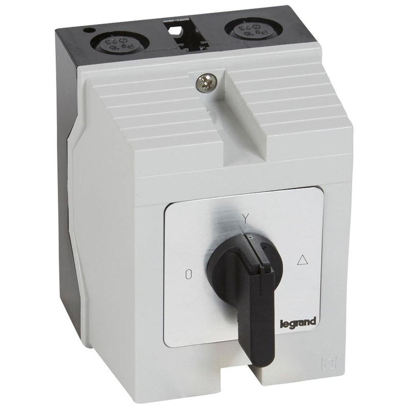 Legrand 027779 - Commutateur moteur triphasé - démarreur 1 vitesse - PR 21 - 8 contacts - boîtier