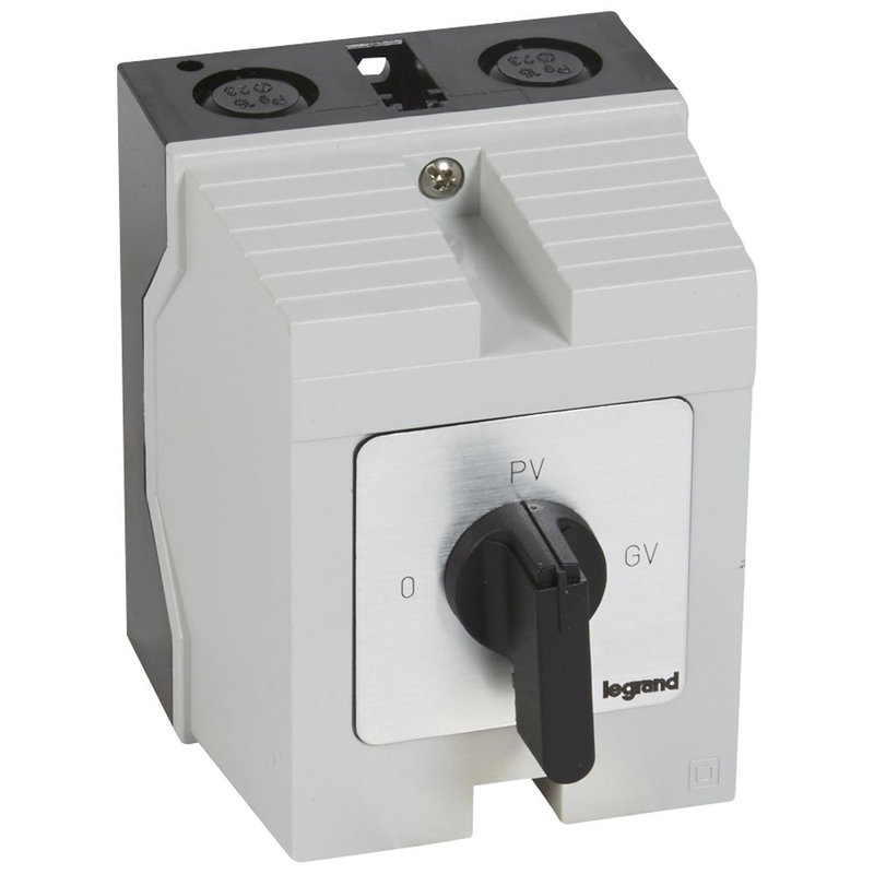 Legrand 027780 - Commutateur moteur triphasé - démarreur 2 vitesses - PR 21 - 0-PV-GV - boîtier