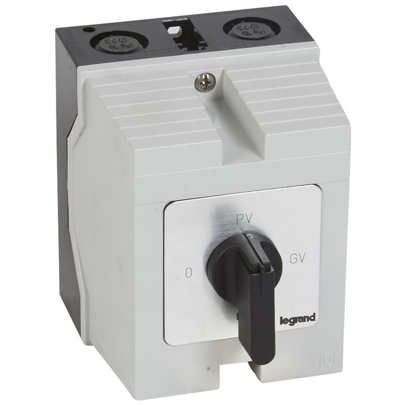 Legrand 027783 - Commutateur moteur triphasé - démarreur 2 vitesses - PR 26 - 0-PV-GV - boîtier