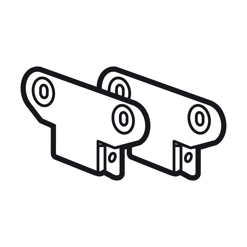 Legrand 020530 - Kit de 4 équerres pour armoire XL³4000 pour réalisation double châssis partiel