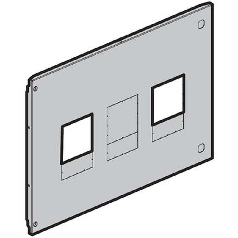 Legrand 021064 - Plastron métal XL³4000 extractible sans diff - 1/2 DPX³630 - position verticale