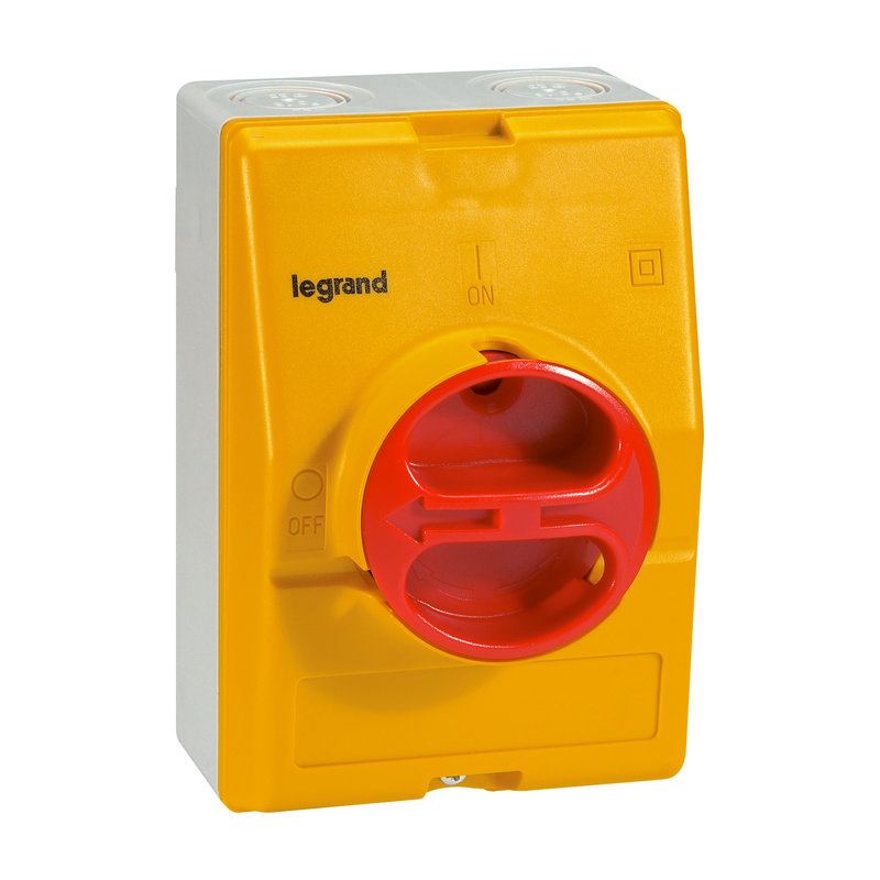 Legrand 022182 - Interrupteur-sectionneur rotatif complet de proximité - 4P neutre à gauche 20A