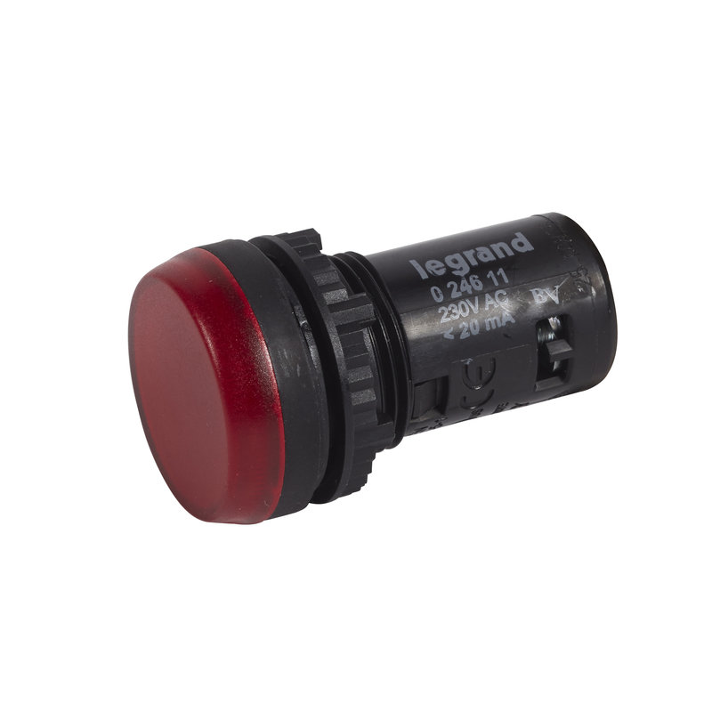 Legrand 024611 - Voyant monobloc avec LED intégrée IP69 Osmoz complet - rouge - 230V~