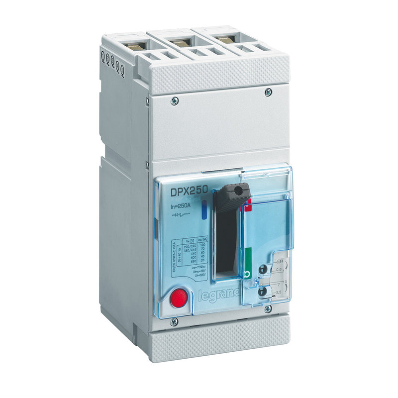 Legrand 025372 - Disjoncteur magnétothermique DPX250 pouvoir de coupure 70kA 400V~ - 4P - 160A