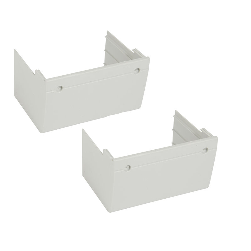 Legrand 026229 - Jeu de 2 cache bornes court plombables pour DPX250 4P