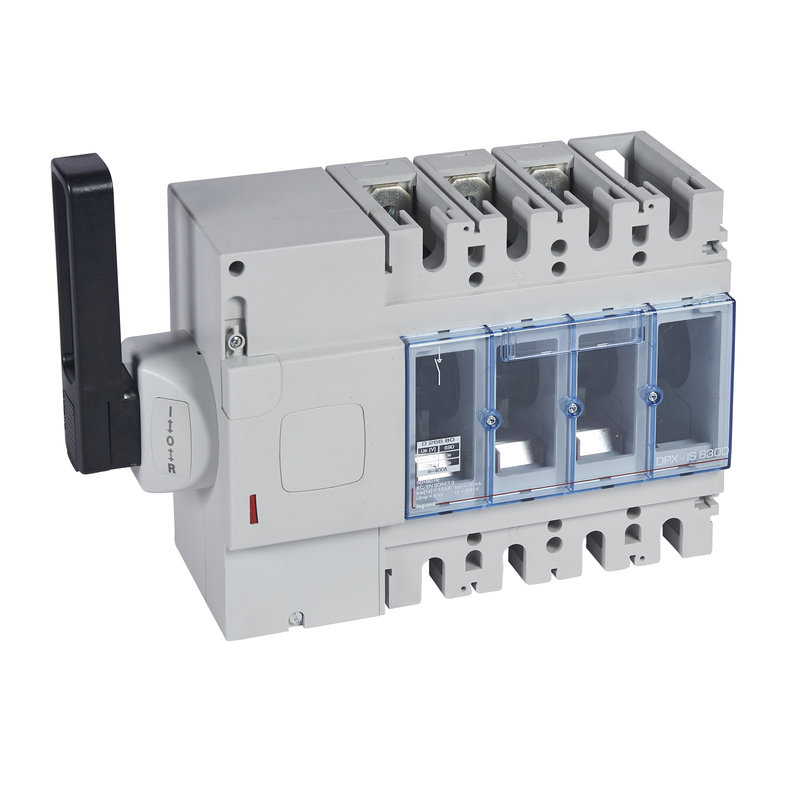 Legrand 026680 - Inter-sectionneur DPX-IS630 à déclenchement + cde latérale gauche - 3P - 400A
