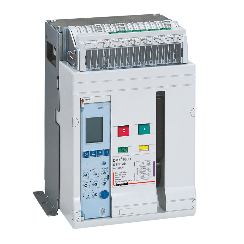 Legrand 028101 - Disjoncteur ouvert complet fixe DMX³1600 pouvoir de coupure 50kA 415V~ -3P 1000A