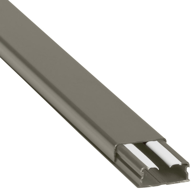 Legrand 030025 - Guide-câbles marron 32x12,5mm grande capacité 1 compartiment - longueur 2,1m