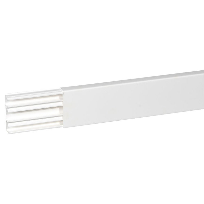 Legrand 030033 - Moulure DLPlus 75x20mm 3 compartiments longueur 2,1m - blanc