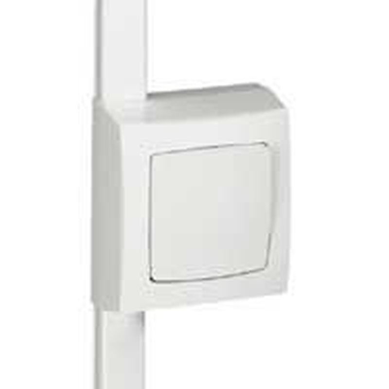 Legrand 031409 - Cadre Appareillage saillie 1 poste pour moulure DLPlus épaisseur 20mm - blanc