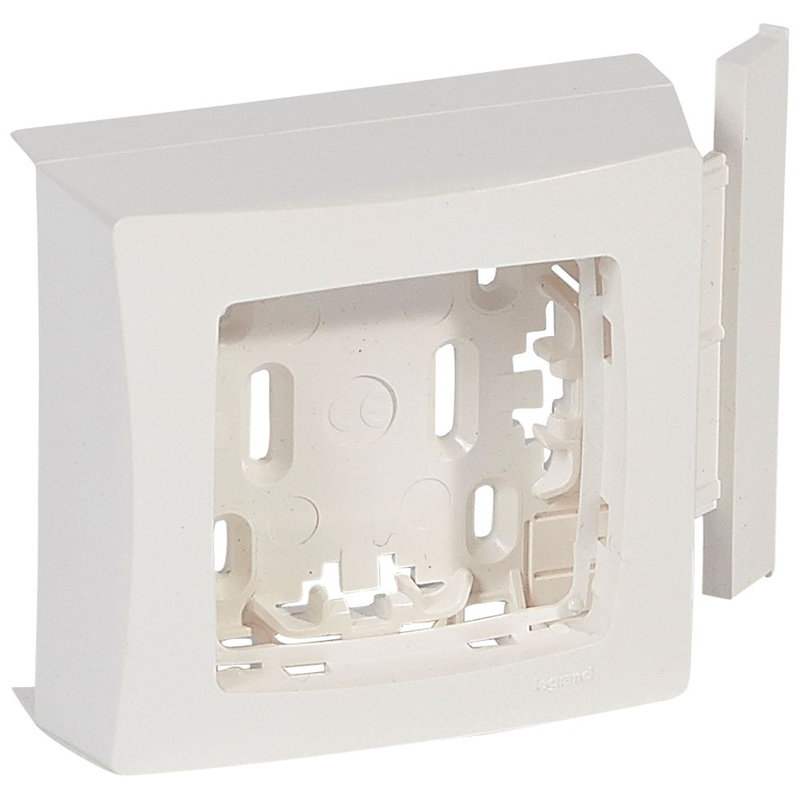 Legrand 031405 - Cadre Appareillage saillie 1 poste pour moulure DLPlus épaisseur 12,5mm - blanc